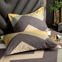 A pair of pillowcase pillow case cover pillowcase wash cotton
