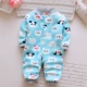 Mùa thu đông 3-6 tháng nam và nữ cộng với jumpsuit nhung 1 tuổi bé ấm áp quần áo trẻ sơ sinh túi đồ ngủ xì hơi thoi trang tre em