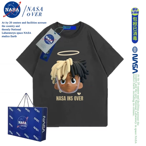 Отпечаток рук в стиле хип-хоп, футболка с коротким рукавом, в американском стиле, оверсайз