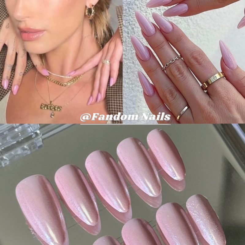 Ferner Nails Pink Aurora Powder Nail Polish, Pink and Tender, Makes Hands Look Whiter, European and American Style Handmade Nail Art