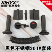 Public Health Interval Breaking Five Gold Accessories Black Thickened Stainless Steel 304 Suit Indicating Lock Hinge Foundation Corner
