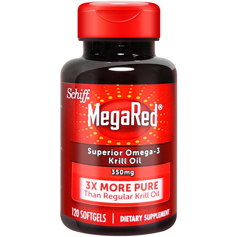 美国进口MegaRed南极磷虾油非鱼油软胶囊欧米伽omega3 120粒*3