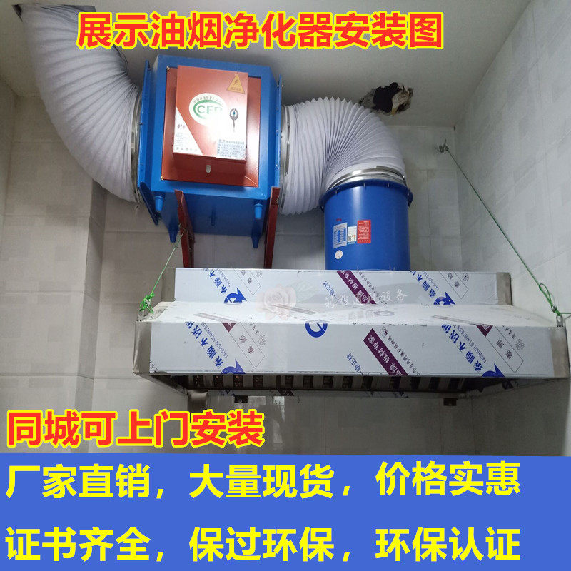 Fume purifier kitchen restaurant commercial fume separator high voltage electrostatic environmental protection catering small 4000 air volume