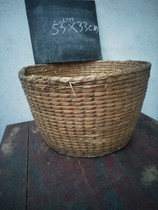 Folk old basket Old basket Old Handbasket Basket Hand Woven Basket Folk Countryside Pure handmade old basket Old food basket