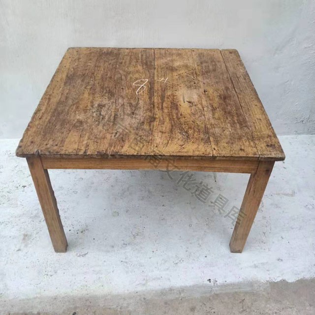 Old objects old furniture old square table old short table rural dining table folk nostalgic old stock old stock Old stock Out of sale