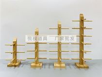 Glasses Props Hanging Sunglasses Frame Display Rack Display Rack Bamboo Wooden Frame Stand Decorative Props