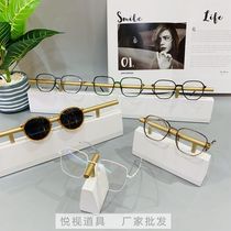 Optical shop window counter display display rack sunglasses display props light luxury style display shooting props