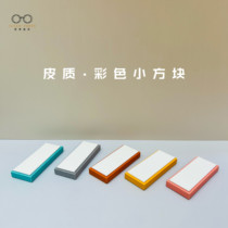 Optical store hot sale leather material square layer staircase sunglasses sunglasses window high cabinet display display stand