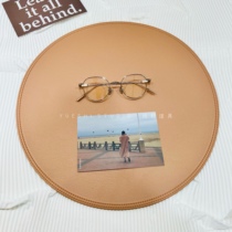 Yuesi props optical shop leather doily double-sided desktop counter display doily glasses display props