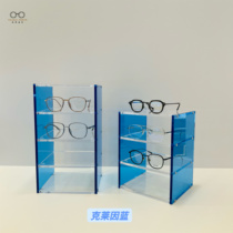 Colorful acrylic display props Klein blue transparent window display props high-end decorative counter furnishings