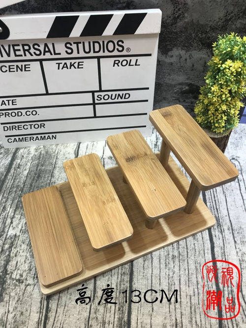Yueshido trendway with decorative ladder props, high-end bamboo props, high-end glasses display props