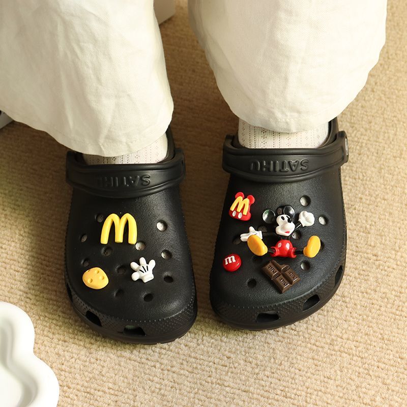 Mickey Mouse Clog Shoe Accessories DIY Shoe Charms Detachable 3D Cartoon Mickey Mouse Shoe Decorations for Women Mickey Mouse Clog Shoe Accessories DIY Shoe Charms Detachable 3D Cartoon Mickey Mouse Shoe Decorations for Women