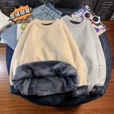 Цветной качественный утепленный брендовый трикотажный свитер, круглый воротник, изысканный стиль, оверсайз