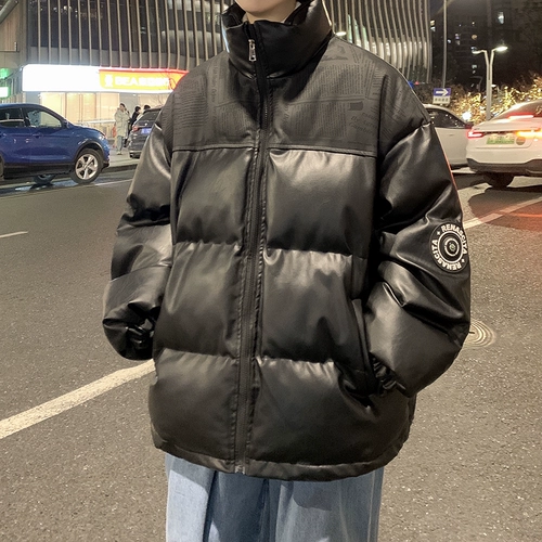 Утепленный полиуретановый пуховик, зимняя куртка, изысканный стиль, свободный крой