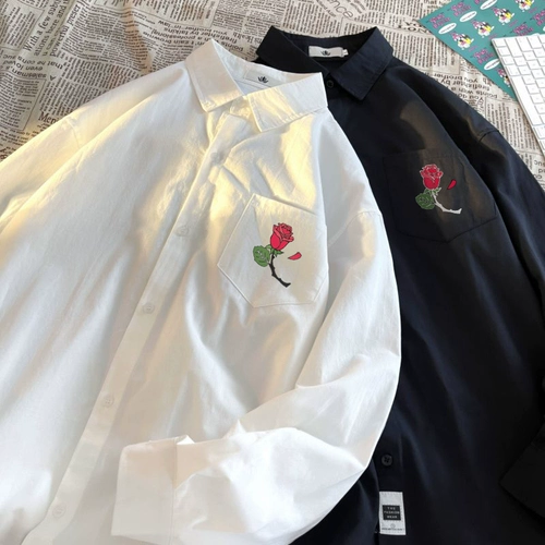 Tide, трендовая рубашка, демисезонная куртка, французский стиль, изысканный стиль, оверсайз, большой размер