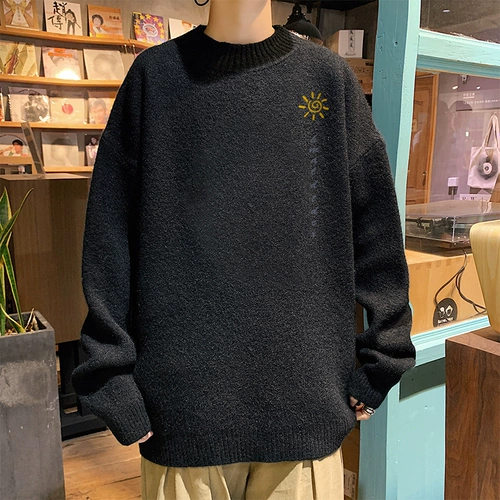 Японский ретро бархатный демисезонный утепленный свитер, утепленное трикотажное термобелье, изысканный стиль