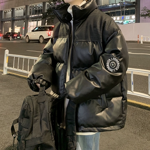 Утепленный полиуретановый пуховик, зимняя куртка, изысканный стиль, свободный крой