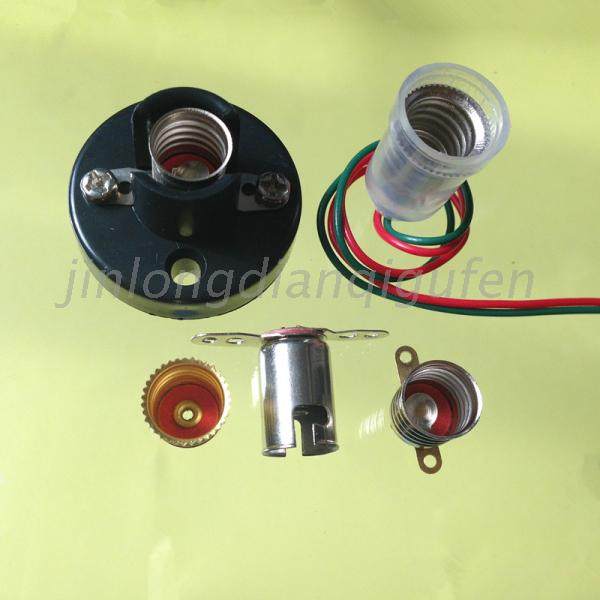 B9 bayonet small lamp holder E10 screw mouth small bulb holder with foot belt line teaching test small electric bead lamp holder lamp holder