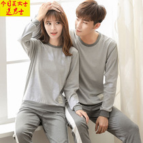 Sleepwear Women 2021 New Summer Season Couple Spring Autumn Clothes Cute Pure Cotton Long Sleeve Thin MEN AND WOMEN SUIT COUPLE SEASON