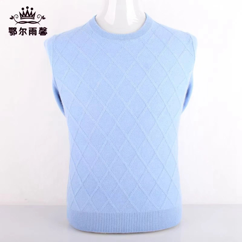 Áo len cashmere mới áo thun nam cổ tròn kim cương 2019 mùa thu và áo len mùa đông xu hướng áo len nam size lớn - Áo len cổ tròn