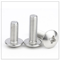 M3 M4 M5 M6 machine tooth screw large mushroom head bolt umbrella head large flat head cross screw 201 stainless steel