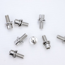 Carbon steel white zinc smooth cup head combination screw three combination screw bolt inner hexagon combination M5) M6 cylindrical head