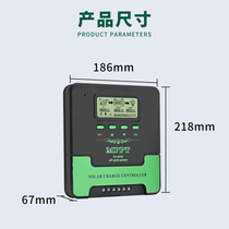 Solar Controller 60A Intelligent Lighting Identification 12V 24V Charge Controller USB Global MPPT