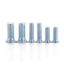 Flat head pressure plate rivet screw blue zinc rivet rod M4 M5 M8 blue zinc plated rivet screw FH carbon steel pressure rivet screw