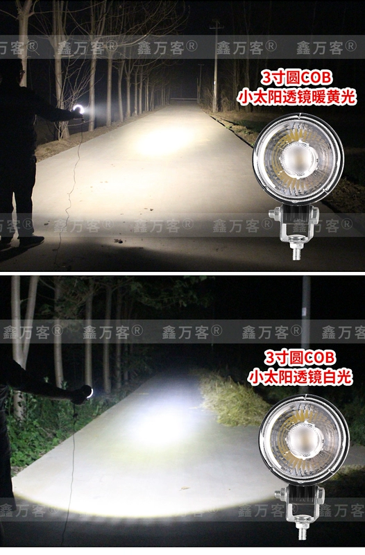đèn oto Xe tải lớn đảo ngược ánh sáng 24v12 volt led side đèn eo eo eo lụa nhỏ kính hậu đèn led trần ô tô