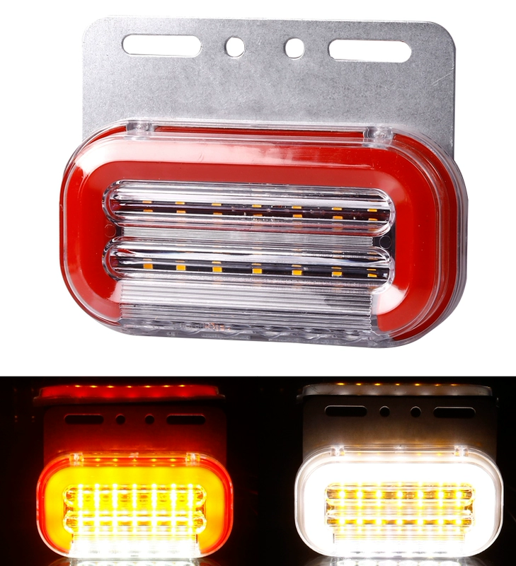 Big Truck Side Light Superproof Superbone, nửa bên rơ lốp 24V LIGHT LIGHT Hiển thị đèn LED đèn eo ánh sáng rộng gương lồi oto bi led gầm ô tô