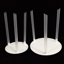 Bilayer multilayer cake blank holder Piling Spacer 6 Inch 8 Inch Bottom Bearing Plastic Straw Fixed Shelf Suit