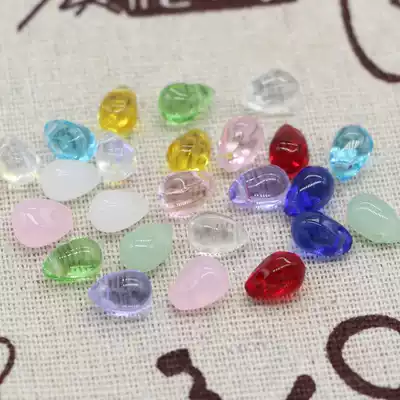 diy antique hair accessories hairpin material walking jewelry accessories 6 * 9mm side hole Czech glass water drop tassel pendant