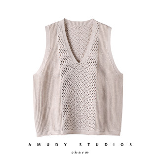 Layered Knitted Vest for Women 2026 Spring and Autumn New Style Loose V-Neck Sleeveless Sweater Outerwear Trendy Top