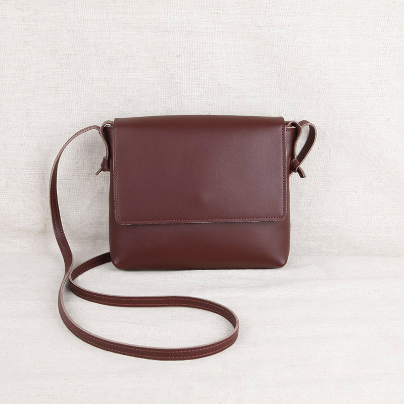 Mini small bag female summer cowhide shoulder shoulder bag Korean version of Joker literature and art Minority Small square bag student mobile phone bag