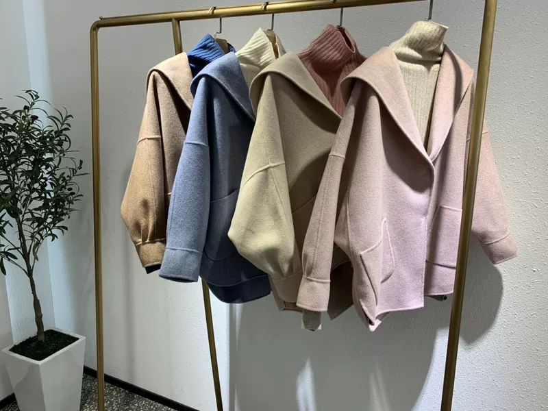 Yadanmil 2019 mẫu áo len cashmere mới mẫu áo khoác ngoài mùa - Accentuated eo áo