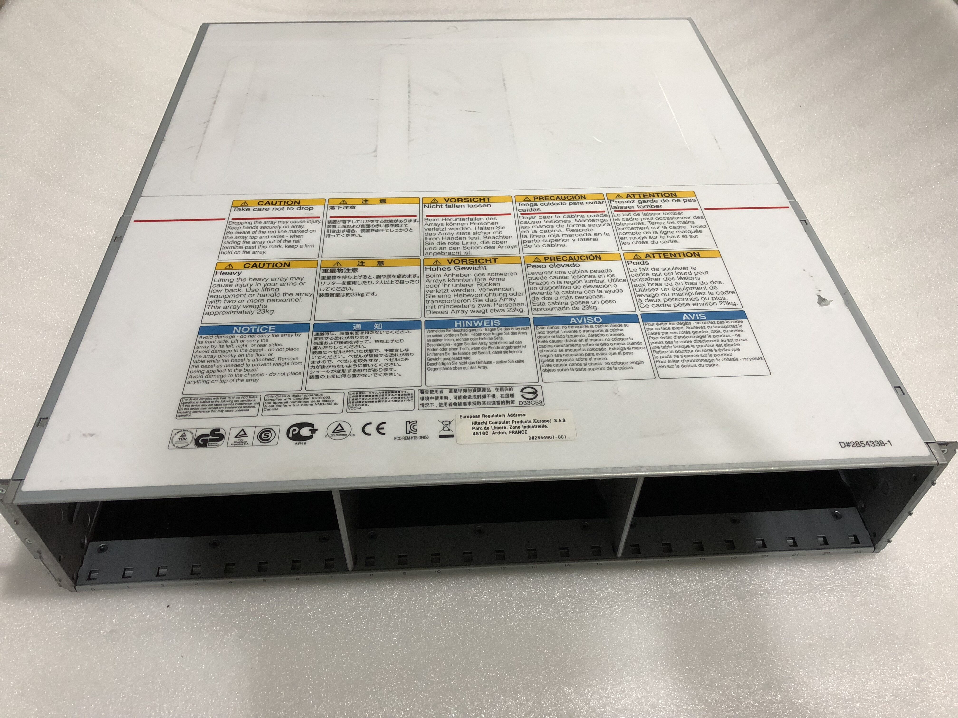 F850-DBS HDS HUS110 130 150 expansion enclosure 2 5 inch hard drive * 24