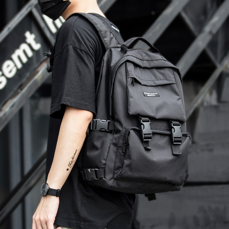 Hong Kong I Tgreg Tide Cards Double Shoulder Bag Original Juku Tide Backpack Junior High School Students School Bag 100 Hitch Travel Bag Men's Bag-Taobao