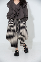 Small Big Planet Childrens Wear Spring Neutral Wind Personality Special Design Joker Pantties Vertical Stripe ankle-length pants