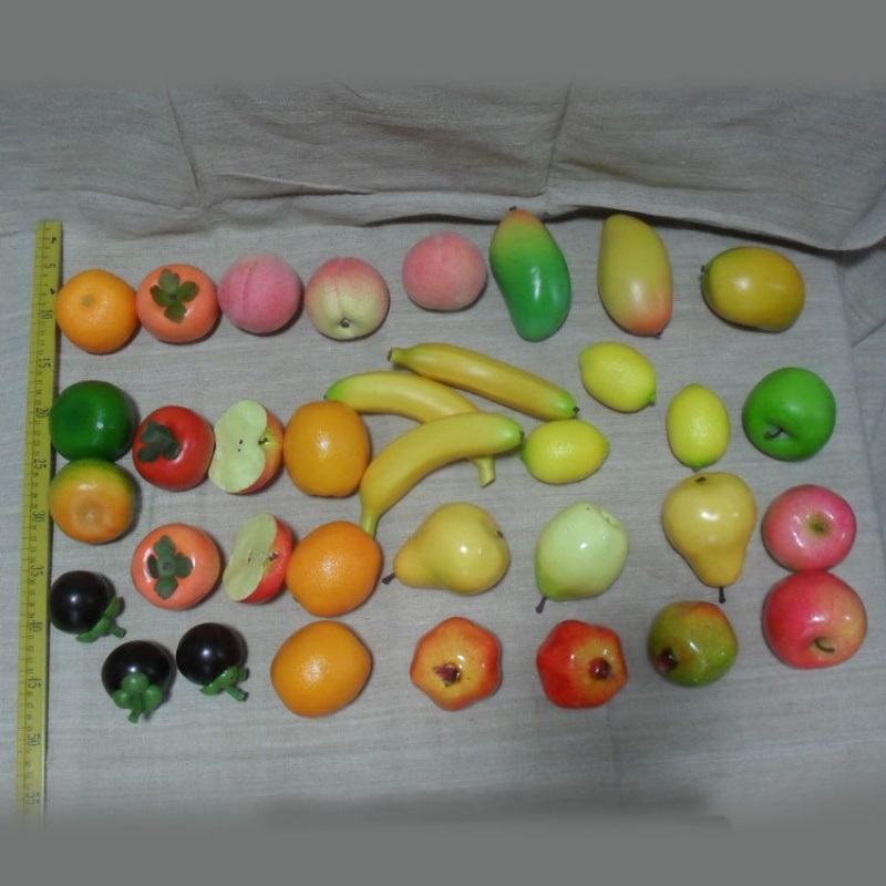 Art Supplies Painting Materials Sketch Colors Ceramics Pottery Pots Still Life with Simulation Fruits and Vegetables Set