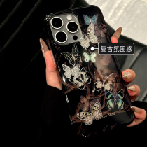 South Koreas KUSA high-end sweet and spicy style butterfly large hole suitable for Apple 15promax mobile phone case iphone14pro