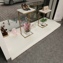 Imitation Rabbit Fur Shop Window Carpet Clothing Shop Stand Mat Short Hair Shelving Counter Cushion First Accessories shop Decorative Plush Custom