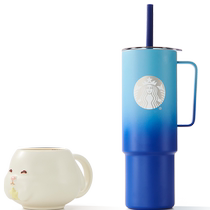 (Pre-sale for 15 days) Starbucks Cup Full Moon Gathering Series Straw Cup Mug Office Study Water Cup