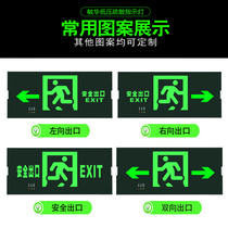 Minhua safety exit sign National standard fire emergency sign light Evacuation indicator LED plug-in indicator