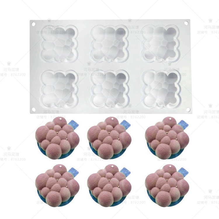 Ba chiều năm mới Pig Cloud Cloud Bubble Cloud Chocolate Pháp West Point Dessert Mousse Silicone Mould - Tự làm khuôn nướng