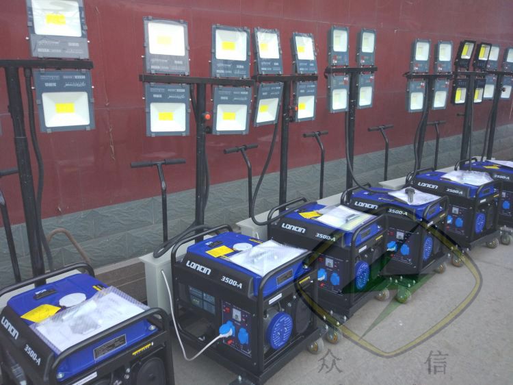 Mobile lighting car LED lifting steering Yamaha generator 3/5KW emergency engineering rescue lighthouse 220V