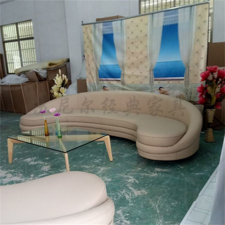 Bắc âu thiết kế đồ nội thất cổ điển cong sofa sảnh trăng sofa giải trí sofa phòng mô hình biệt thự sofa