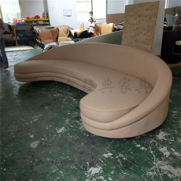 Bắc âu thiết kế đồ nội thất cổ điển cong sofa sảnh trăng sofa giải trí sofa phòng mô hình biệt thự sofa