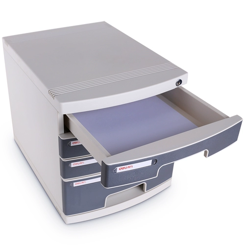 Deli Desktop File Cabinet Четырехновые данные небольшого ящика с шкафом для хранения блокировки