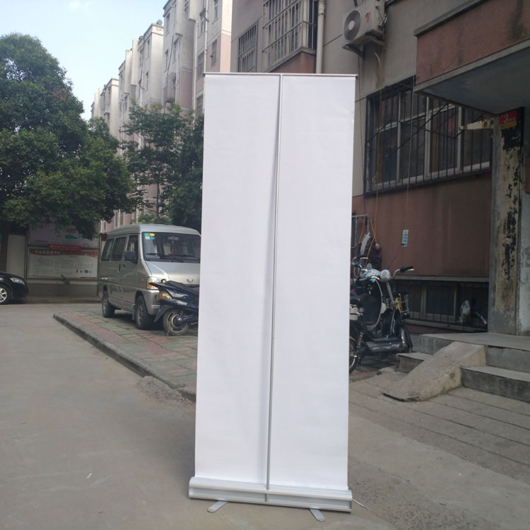 铝合金易拉宝展架80x200定制海报制作设计折叠广告伸缩展示架