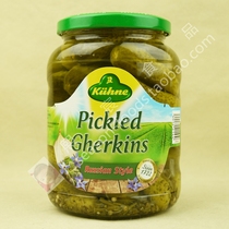 Kuhne Pickled Gherkins Rus Style crown Russian sour cucumber 670g burger salad